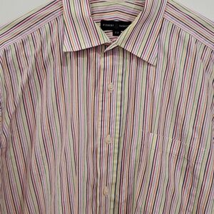 Robert Talbott Men's Rainbow Striped Shirt      17 -34